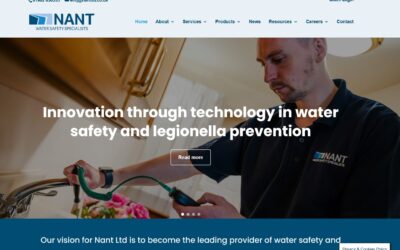 Leading water safety specialists Nant relaunch company website